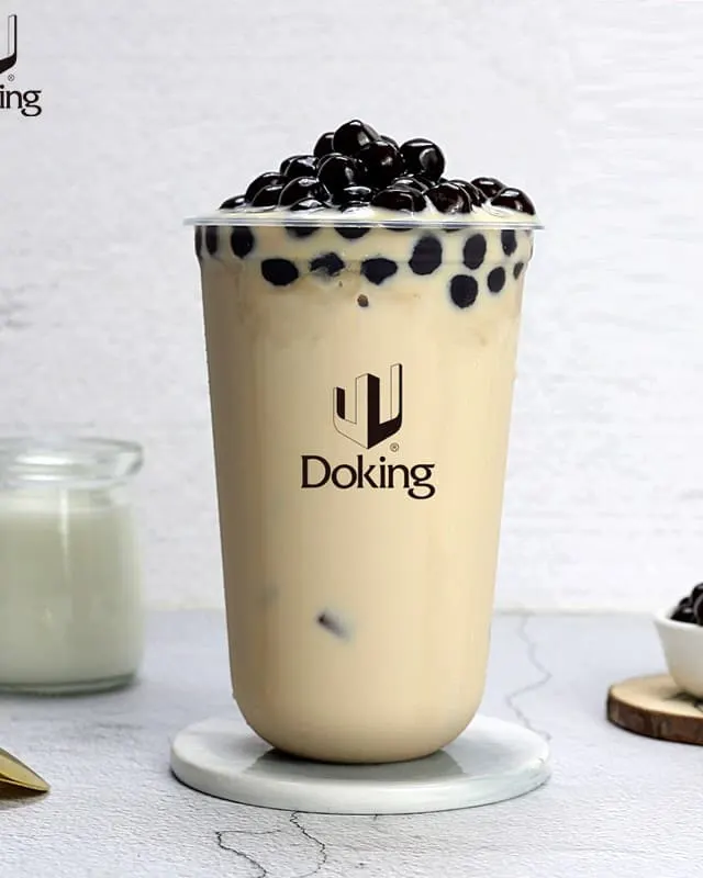 Pearl milk tea made with Doking ingredients